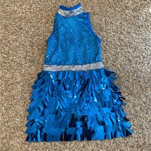 Weissman Sparkling Blue Sequin jazz Dress